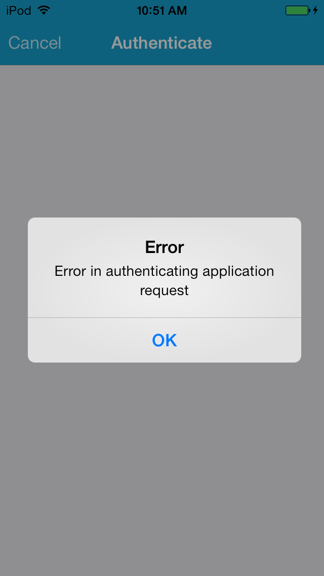 authentication failed vpn ipad